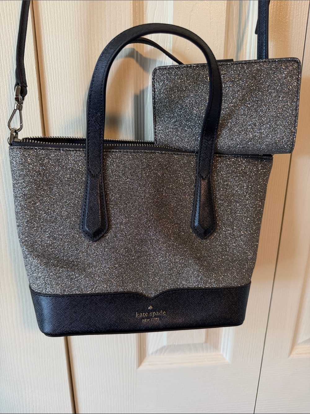Kate Spade Purse + Matching Wallet (removable crossbody) NWOT